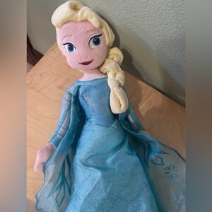 Disney Frozen Elsa Kids Plush Doll Used